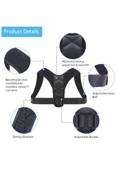 Fitolix Posture Corrector Back Brace  Clavicle Shoulder Support