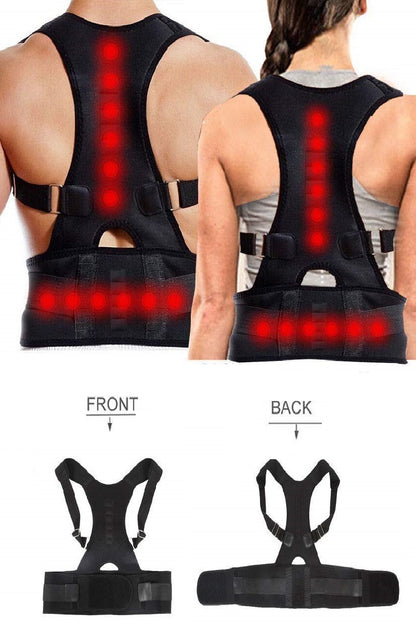 MAGNETIC THERAPY ADJUSTABLE POSTURE CORRECTOR- BACK PAIN RELIEF