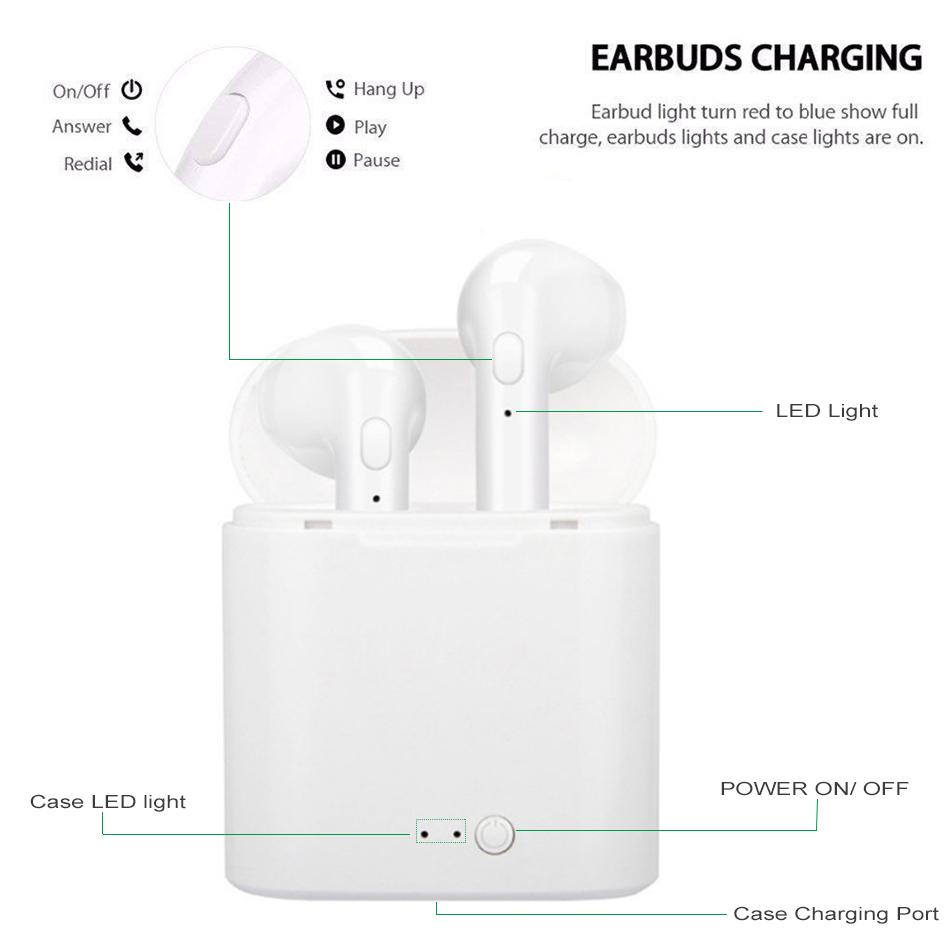 EARPHONE HEADSET WITH CHARGING BOX