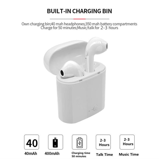 EARPHONE HEADSET WITH CHARGING BOX