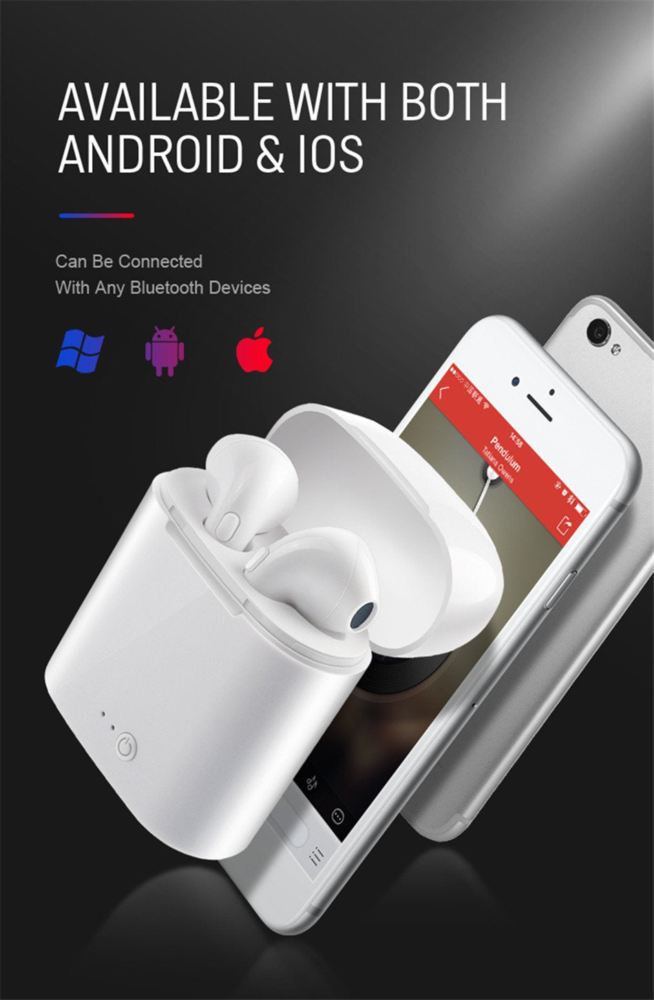 EARPHONE HEADSET WITH CHARGING BOX