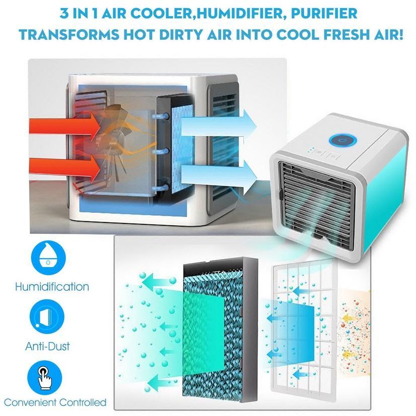 Portable Water-cooled Air Conditioner - Rechargeable