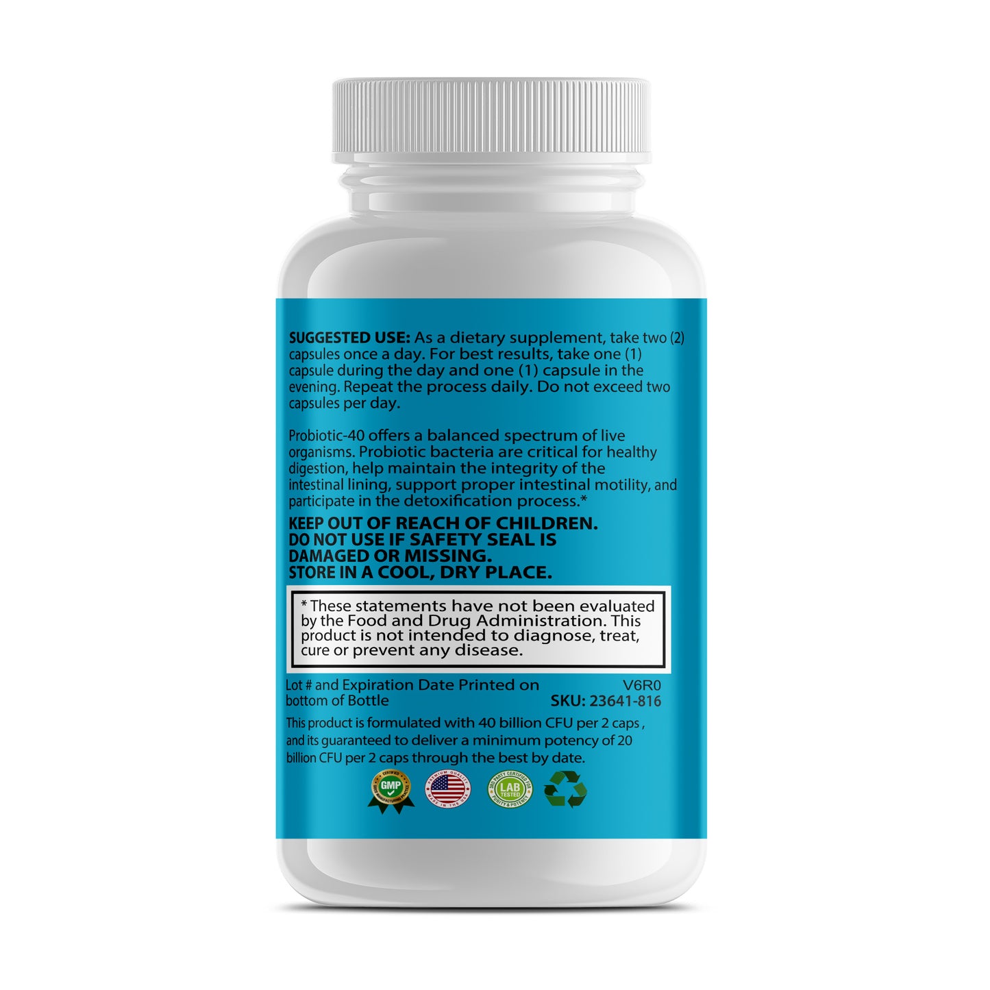 Fitolix Probiotic 40 Billion CFU