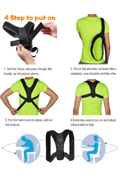 Fitolix Posture Corrector Back Brace  Clavicle Shoulder Support